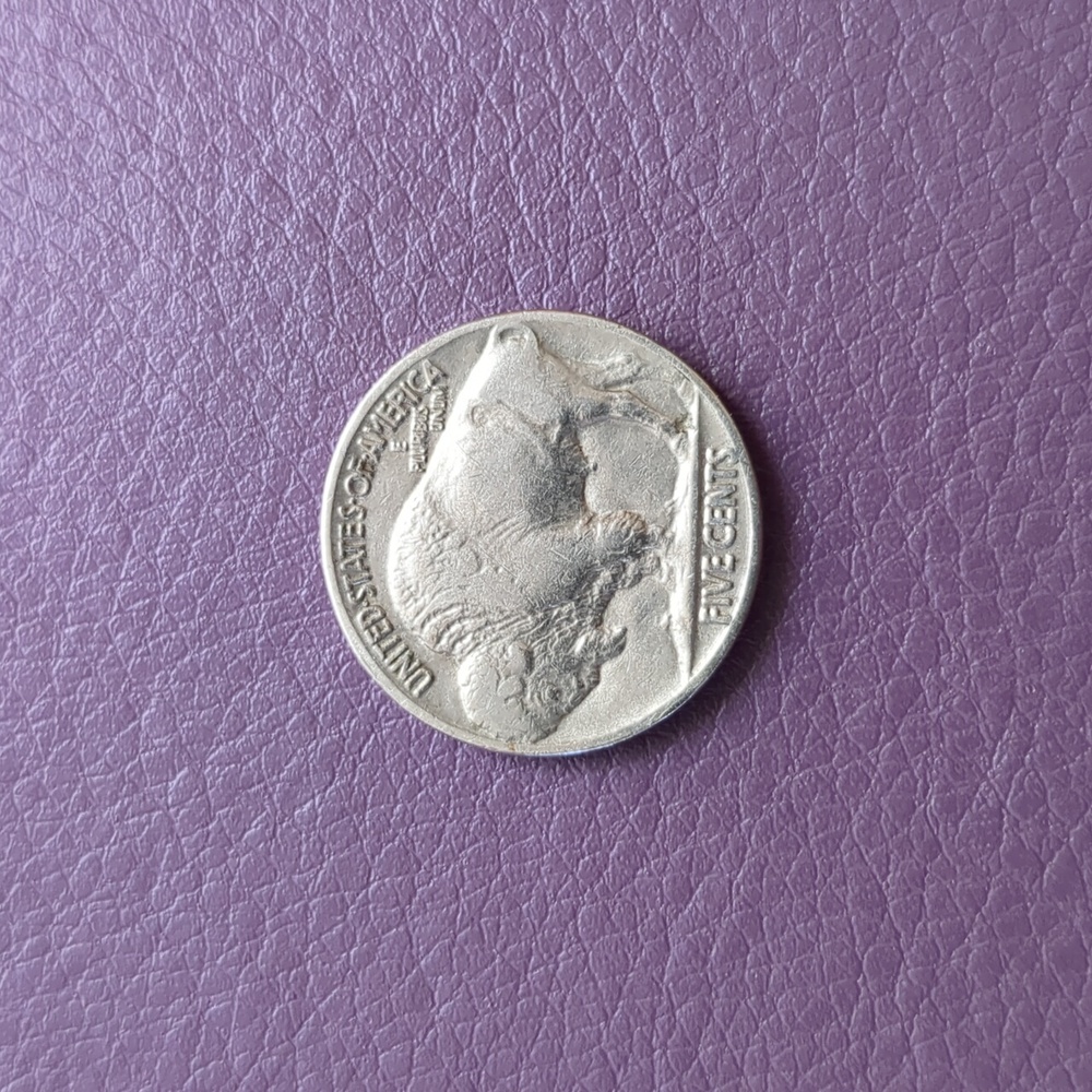 1936 INDIAN HEAD NICKEL - Picture 2 of 2